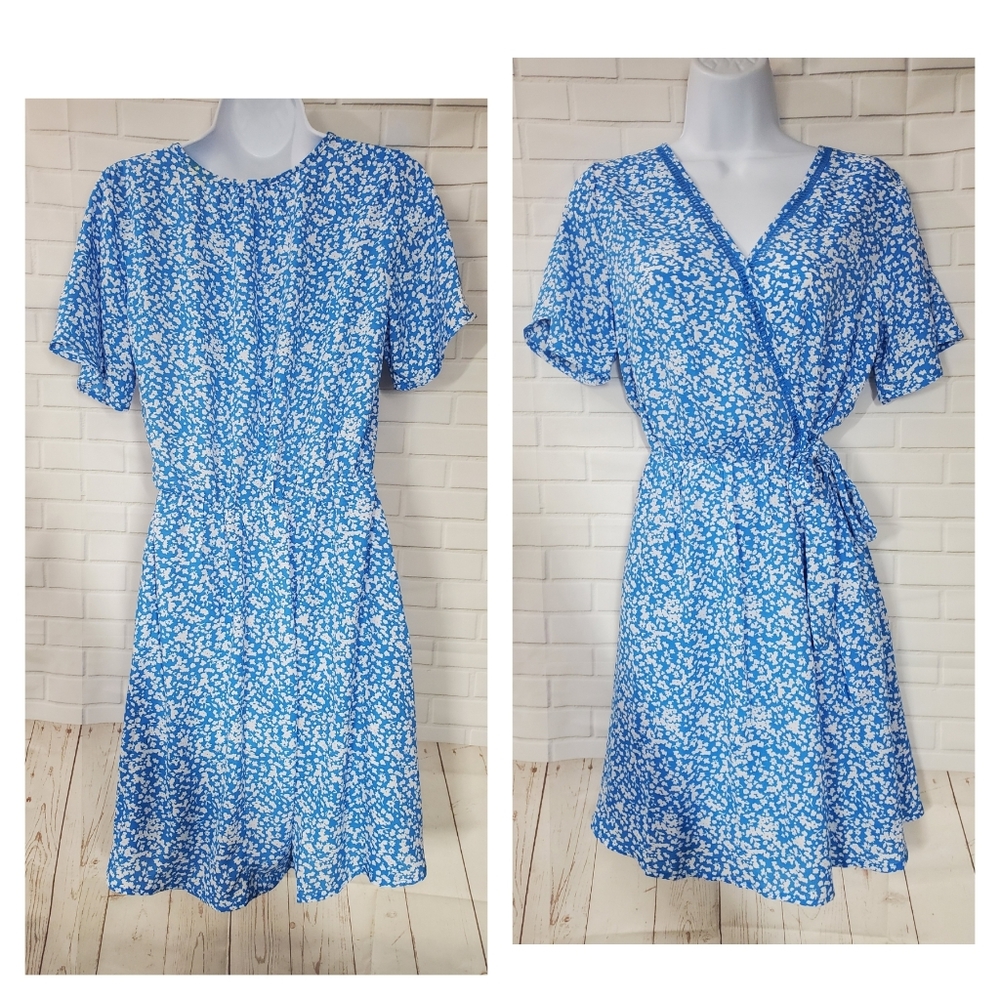 Sienna Sky Blue Floral Dress